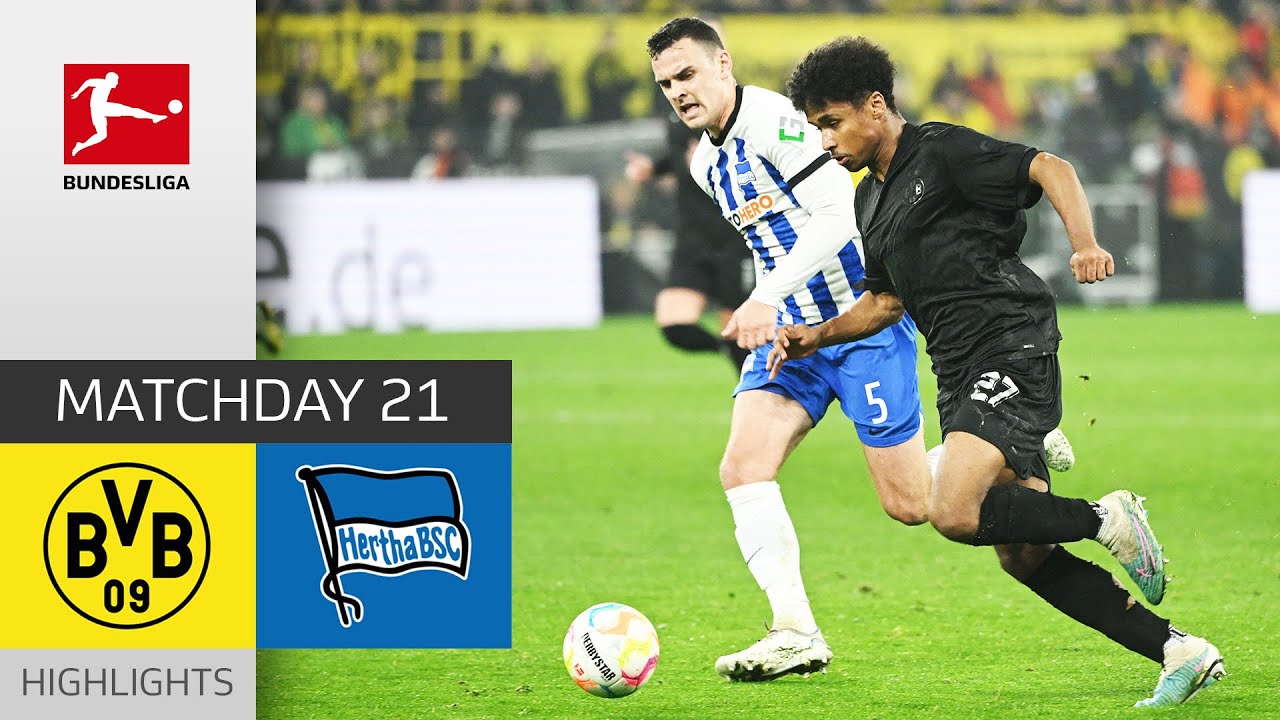 Borussia Dortmund - Hertha BSC 4-1 | Highlights | Matchday 21 &ndash; Bundesliga 2022/23