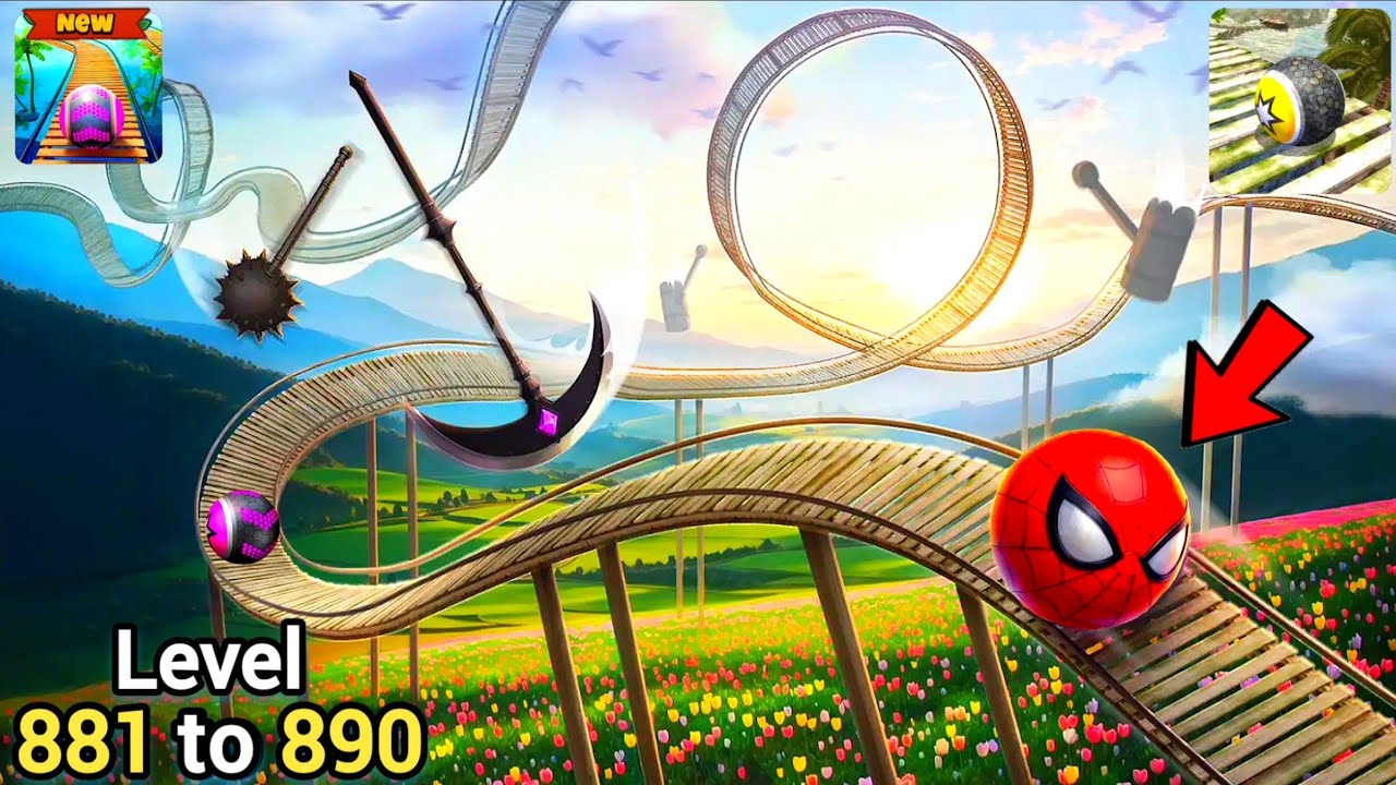 Rollance Adventure Balls Super SpeedRun Gameplay Level 881 to 890 | New Map!