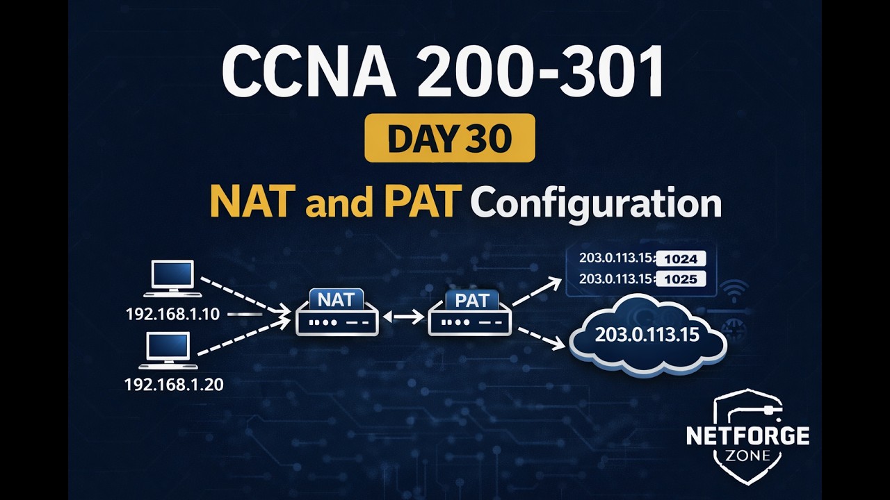 CCNA Day 30 NAT and PAT Configuration