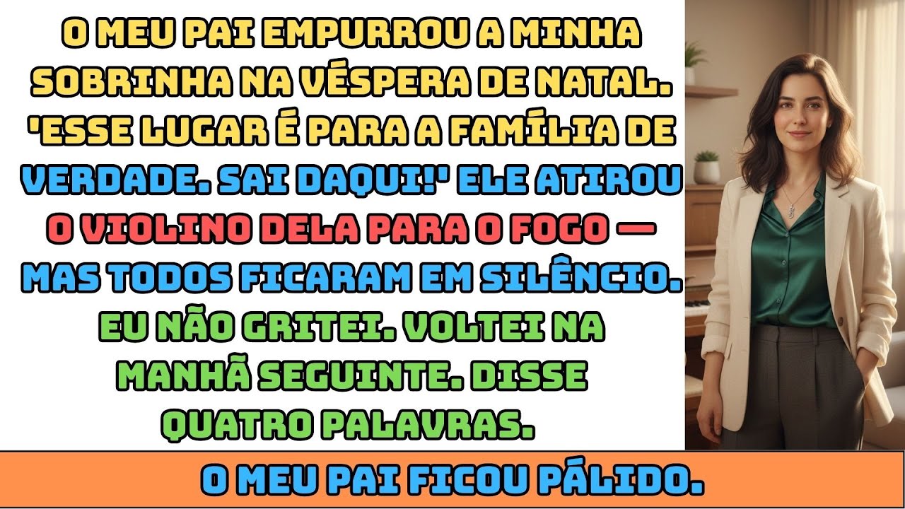 Meu pai expulsou eu e minha sobrinha no Natal — Disse quatro palavras e tomei a casa dele...