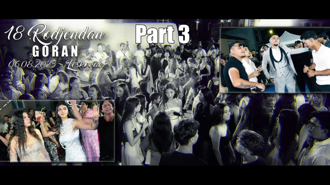 GORAN 18-RODJENDAN PART3 - 06.08.2025 LESKOVAC - STUDIO ROMA IVICA 4K LESKOVAC