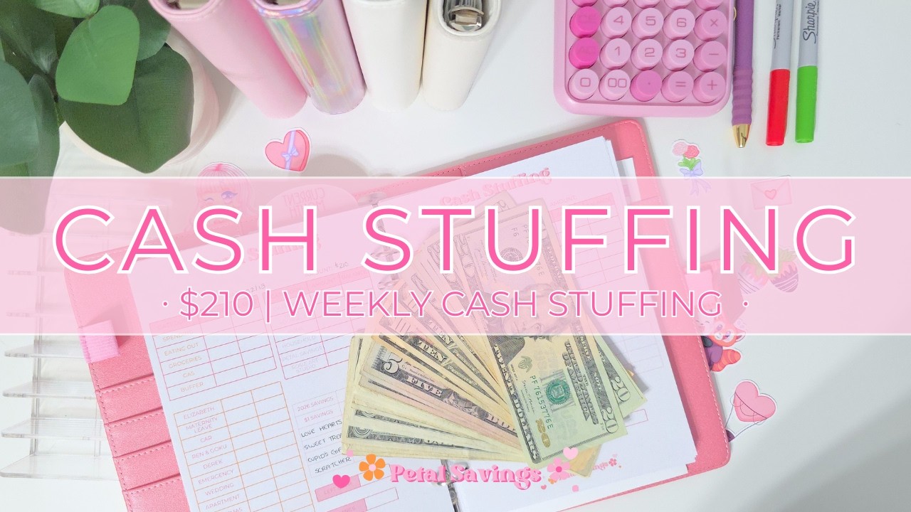 Weekly Cash Stuffing $210 + Giveaway | February 2026 No.2 | Envelope System | Sinking Funds
