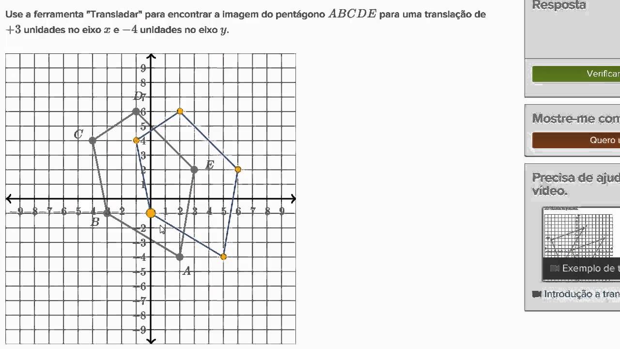 Exemplo de translação