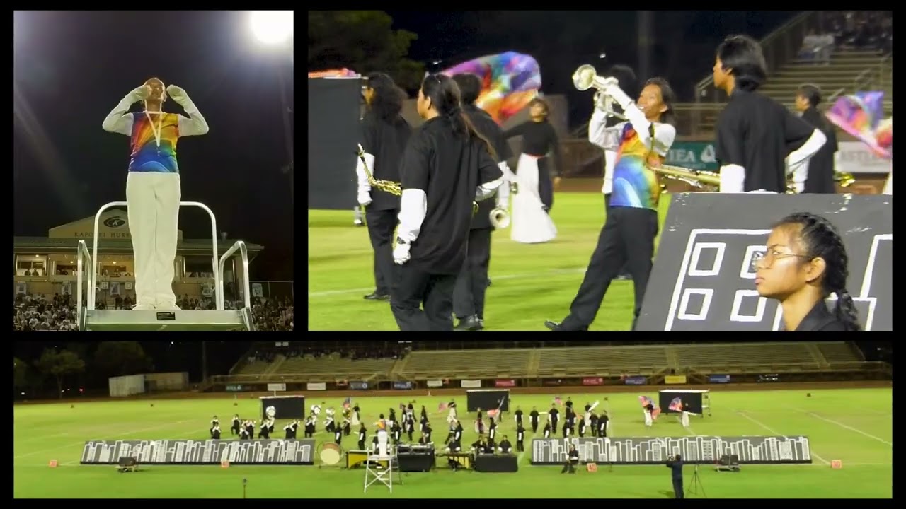 2025 Waipahu High School Marching Band performance at the Kapolei Bandfest