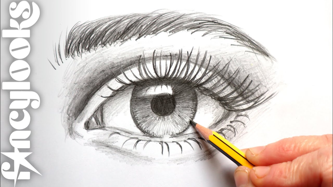 Cómo dibujar un ojo realista con lápiz - paso a paso