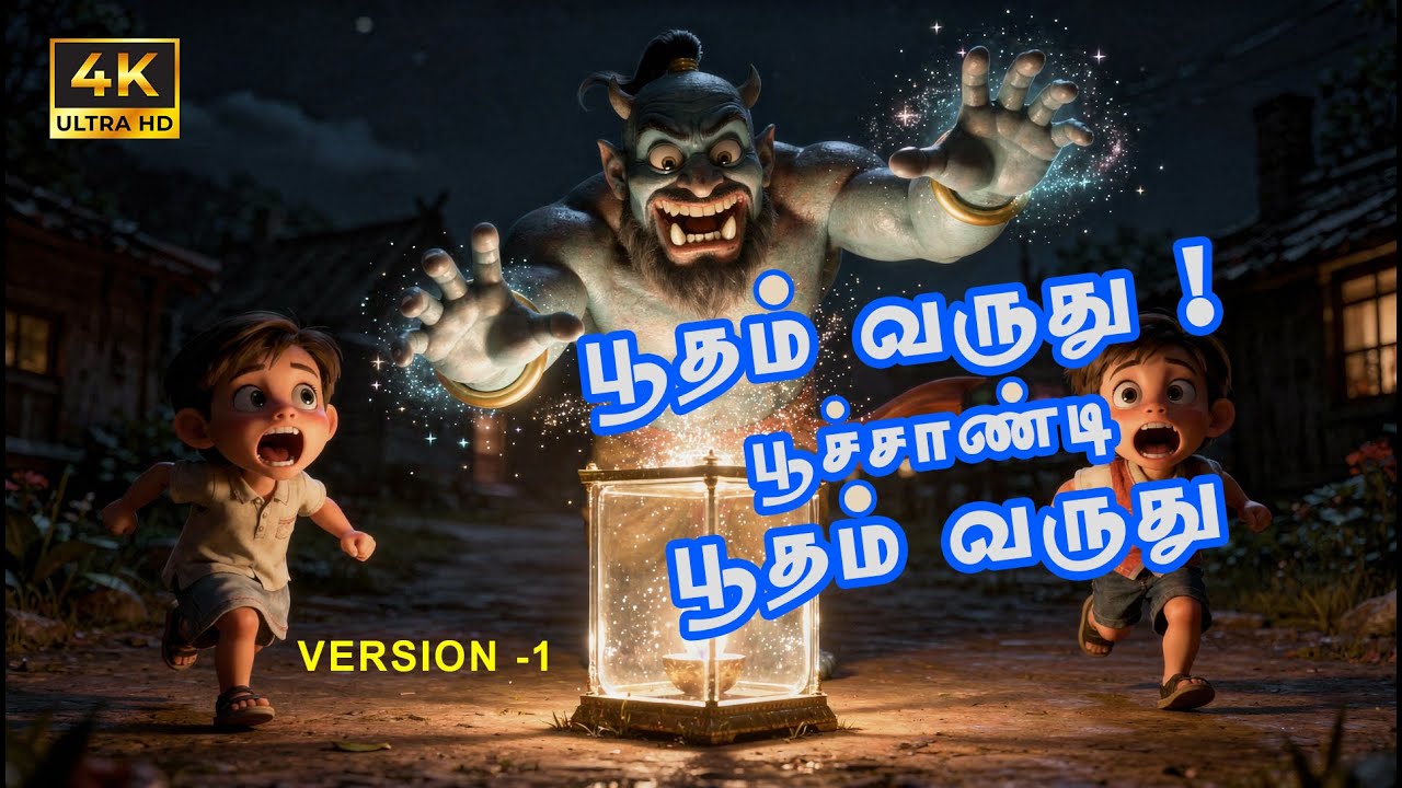 பூதம் வருது பூதம் வருது | பூச்சாண்டி பூதம் வருது | Kids Eating Time Song | Tamil Rhymes