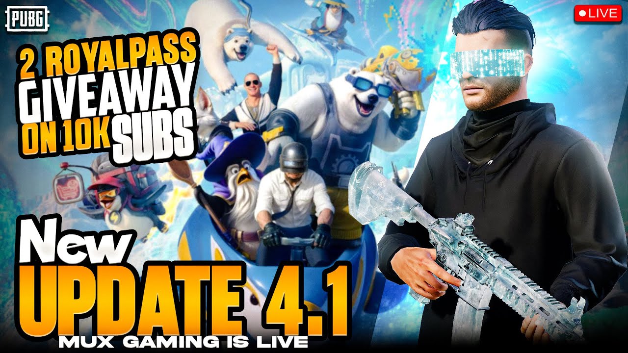 🔴[4.1] First Look! Mux Gaming PUBG Live Stream - 🔥Pushing Rank & Royal Pass Giveaway!🏆