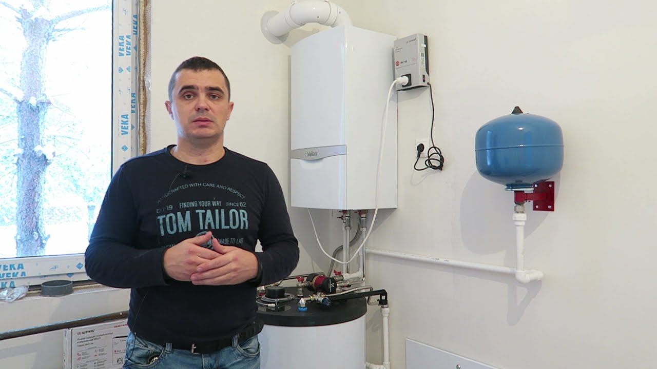 Краткая инструкция работы котла Vailant VU24кВт и бойлера VIH120R. Каркасные дома. г.Рязань.