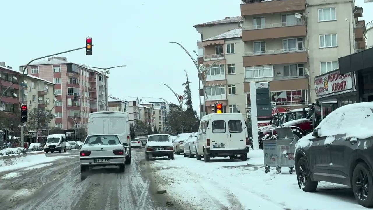 Yerköy 1-1-2026 kar kış 