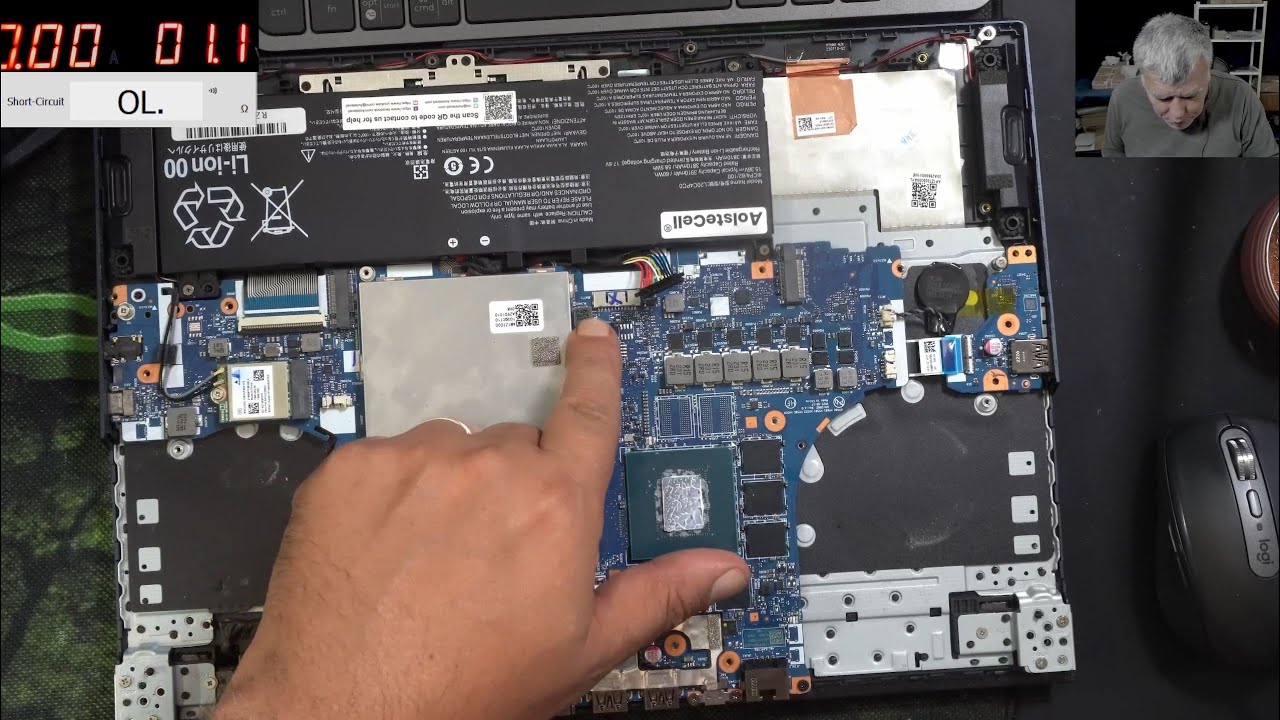 Lenovo Legion 5 dead, no power motherboard repair - Can a laptop have two different faults? Yes!