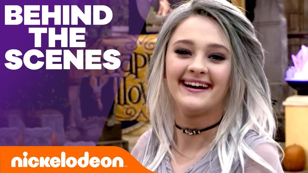 Lizzy Greene Takes Us On a BTS Tour of Knight Squad! 👻 | #NickStarsIRL