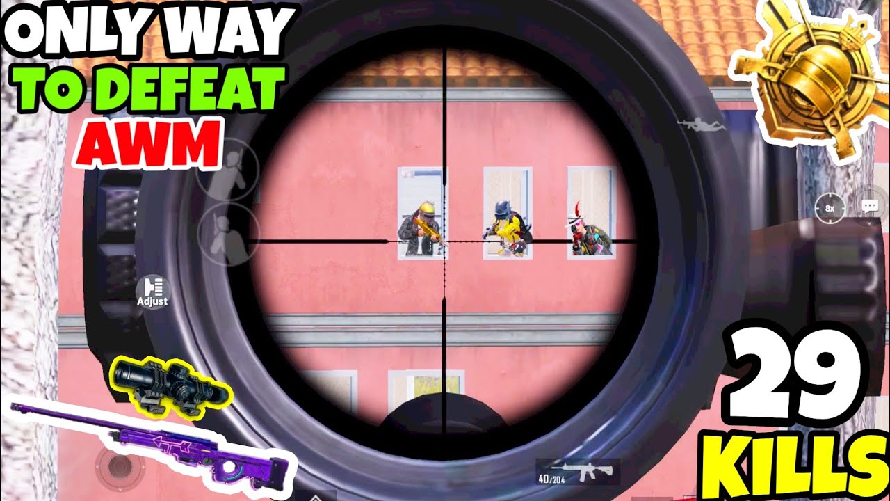 This is The Only Way To Defeat A AWM Sniper in PUBG Mobile • (29 KILLS) • PUBGM (HINDI)