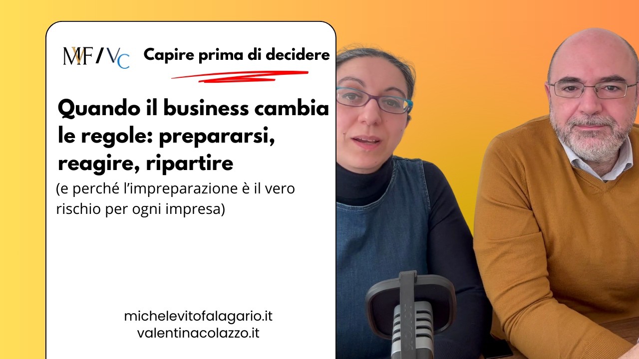 Quando il business cambia le regole: prepararsi, reagire, ripartire