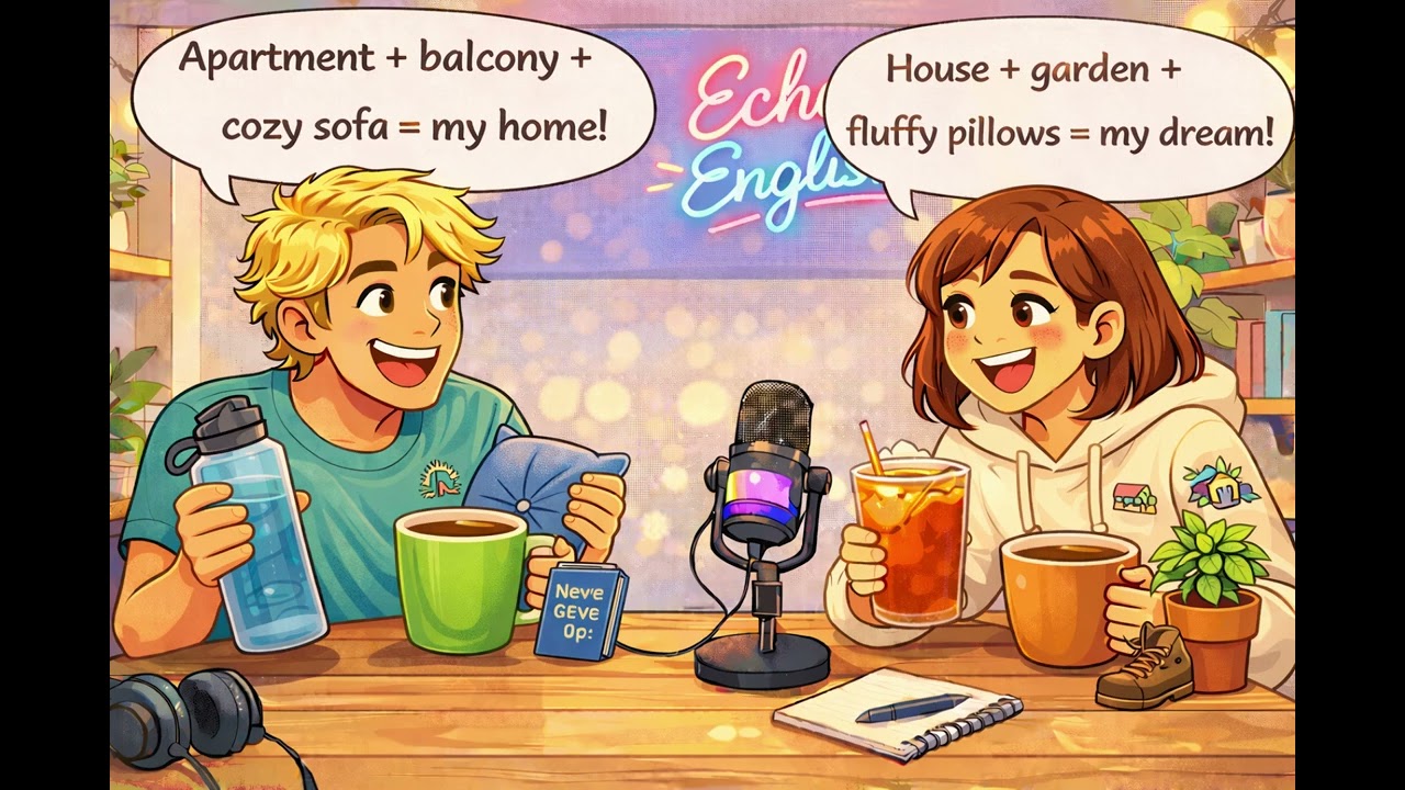 Describe Your Home in English | Echo English | House vs Apartment Vocab 🏠🗣️#echoenglish