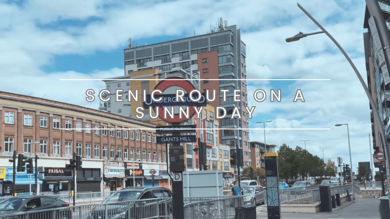Driving from Cranbrook Road, Ilford to Gants Hill Roundabout | Scenic Route on a Sunny Day