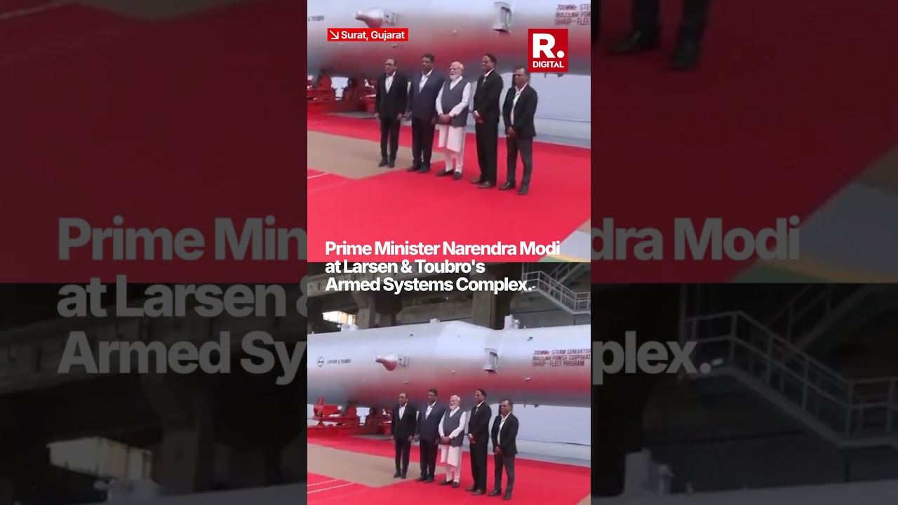 PM Modi Inspections L&T Hazira: Reviews Indigenous Zorawar Tanks & ₹22,000 Crore Projects