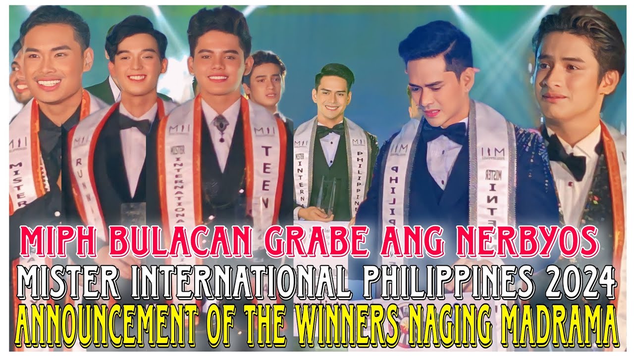MISTER INTERNATIONAL PHILIPPINES 2024 | ANNOUNCEMENT OF THE WINNERS NAPUNO EMOSYON, TENSYON AT SAYA