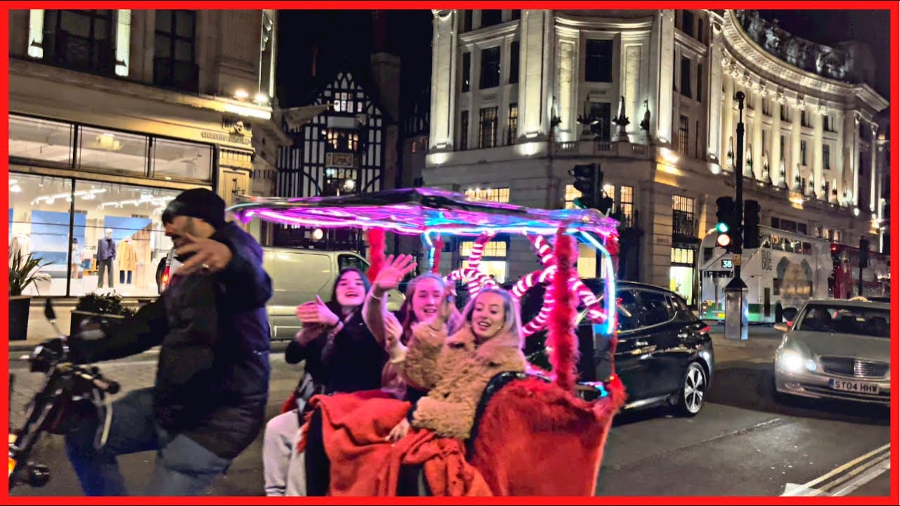 London Winter Walk 2022. London Walk- from Piccadilly Circus to Oxford Circus  @AroundMeLondon