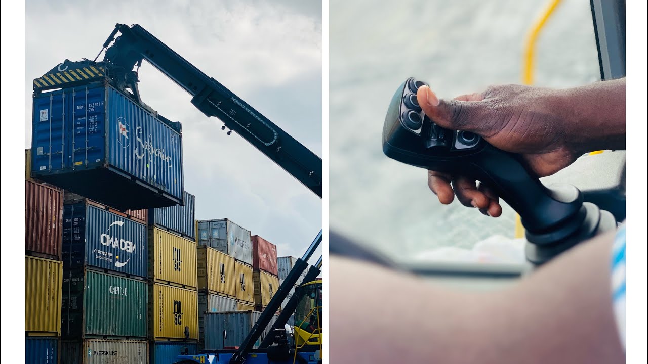 Fastest Hands on the Reach Stacker Operating. @opshilaw  @FaisalKhan-hp5sep1997 @TRANSTVofficial