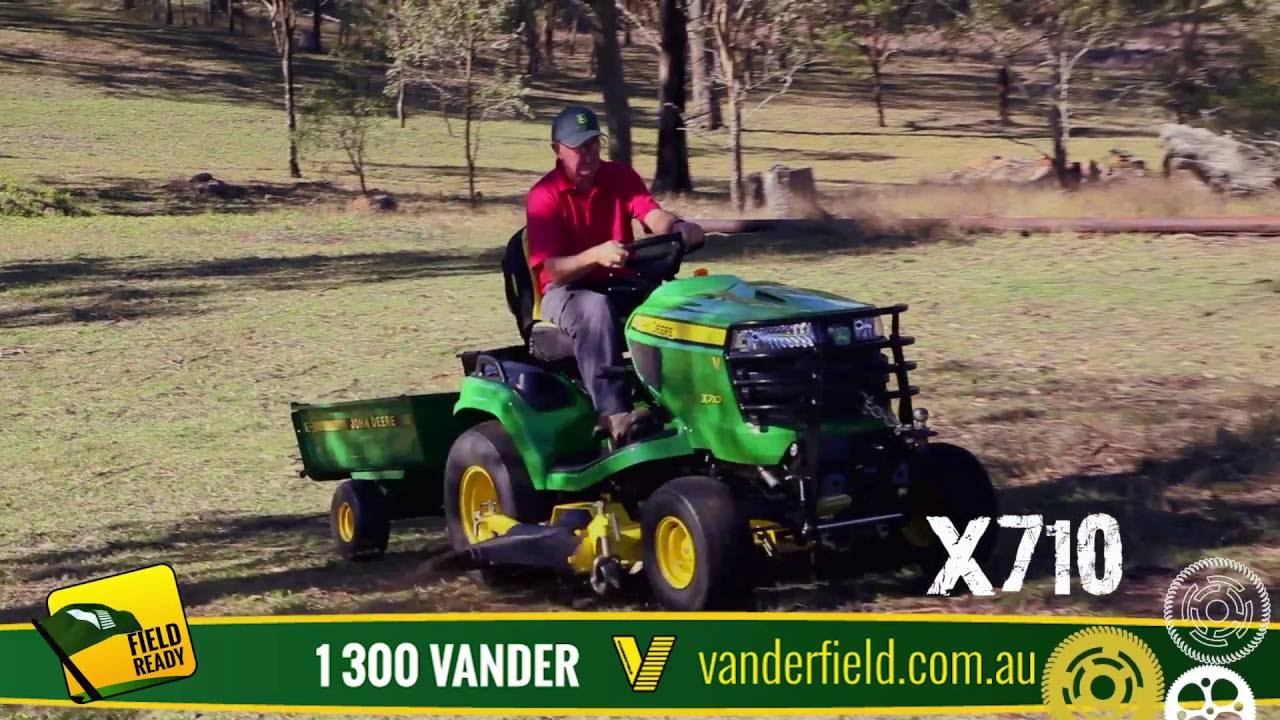 John Deere X710 Ride-On Mower at Vanderfield
