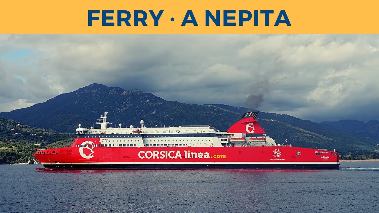 Departure of ferry A NEPITA, Propriano (Corsica Linea)
