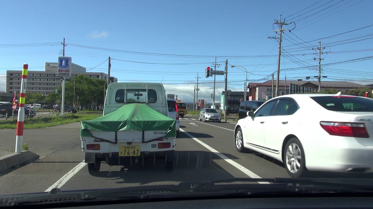 #国道101号 （浪岡方面 1080p 車載動画ドライブ）：国道7号交点～秋田県道209号交点 [ #能代市]