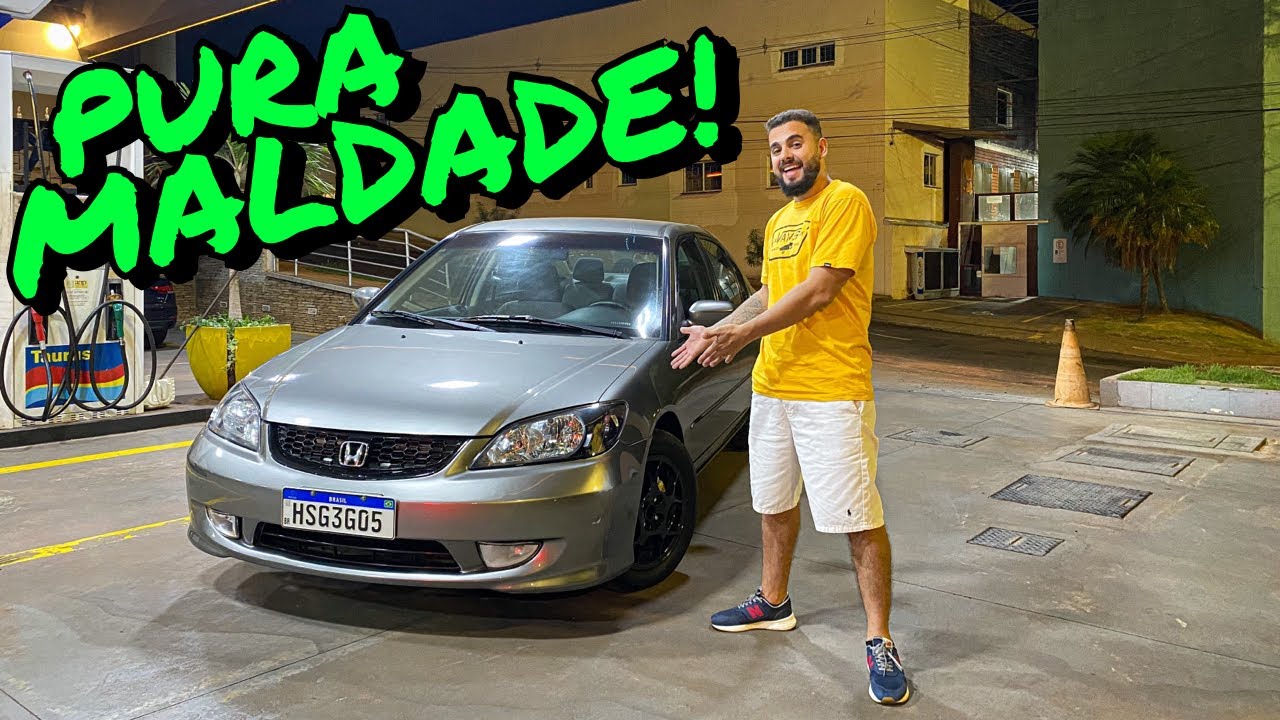 HONDA CIVIC 7 GERAÇÃO 2006 COM COLETOR 4x1 E RODAS 5 KG!! 🔥🚀🇯🇵
