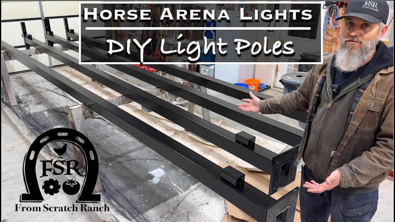 Making Light Poles From Scratch for our Horse Riding Arena