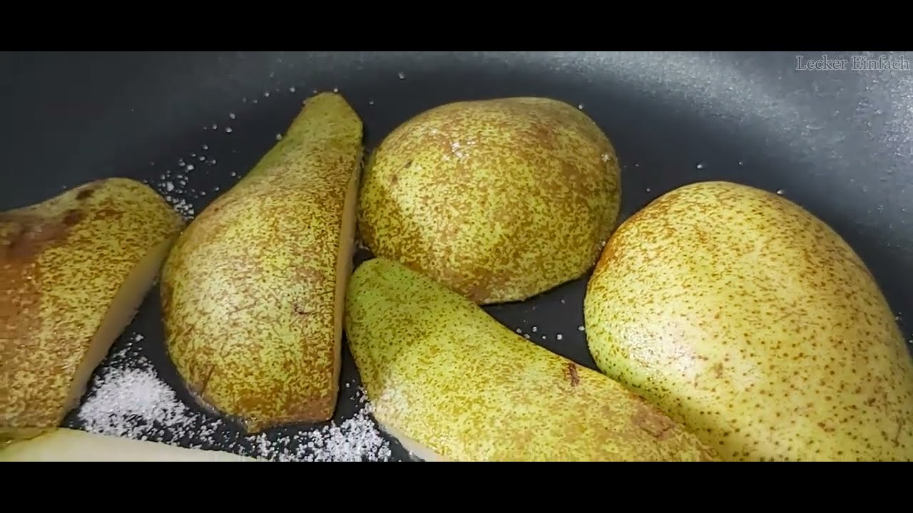 Birne mit Ziegenk&auml;se