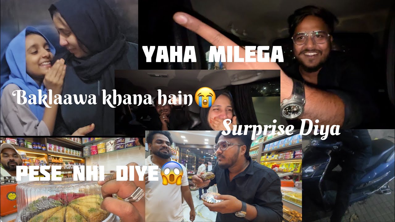 Aaj Baklaawa Khaliya Wohi free  mein🤭😅