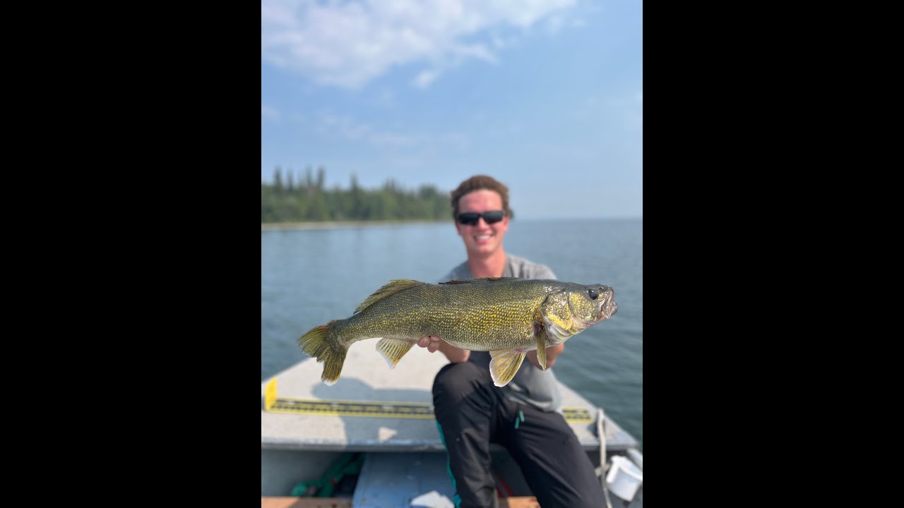 Searching for big walleyes on Dore Lake Saskatchewan
