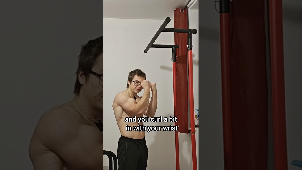 How to do chinups for big biceps! #calisthenics #biceps #shorts