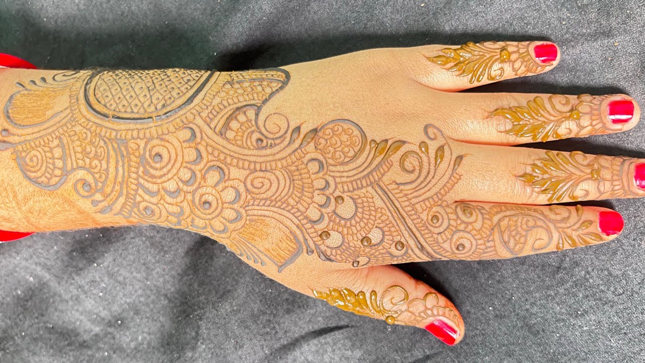 Back hand Mehndi design|| simple back hand Mehndi design|| Arabic Mehndi design|| stylish design||