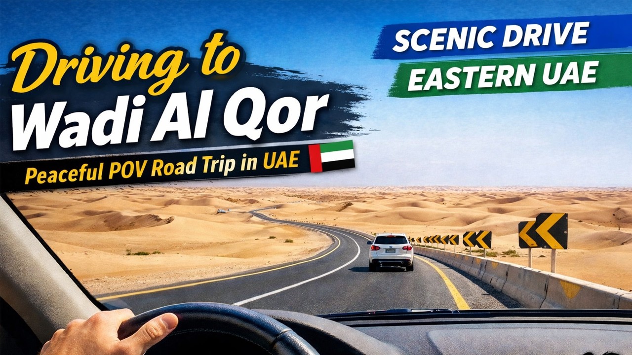 Driving to Wadi Al Qor 🇦🇪 | Peaceful POV Road Trip in UAE