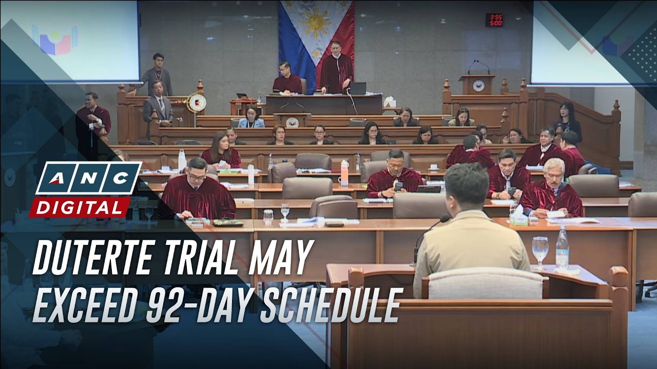 VP Duterte impeachment trial may extend beyond its 92-day schedule | ANC