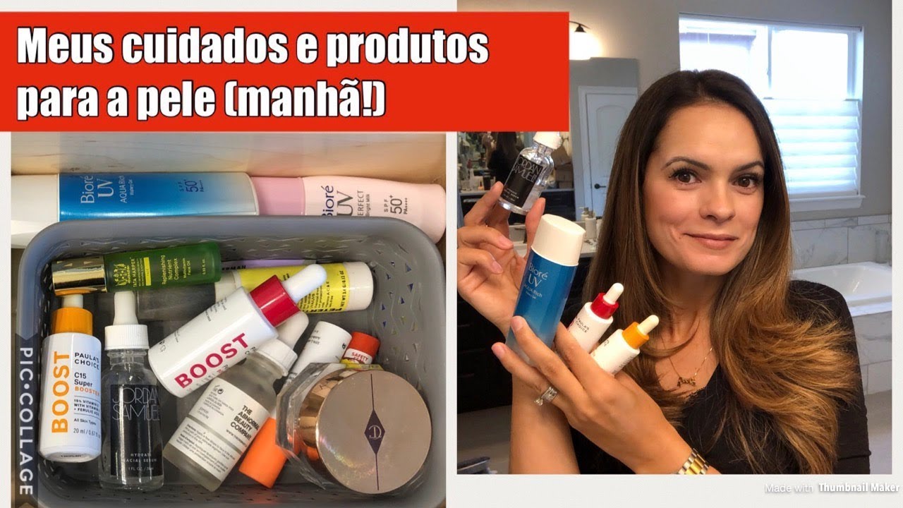 Minha rotina de cuidados com a pele (manhã)