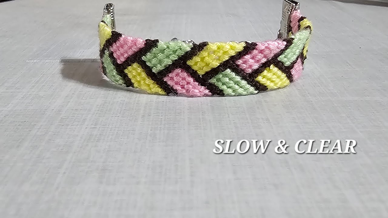 파스텔 패턴 소원팔찌 매듭 · Pastel Bracelet Knotting