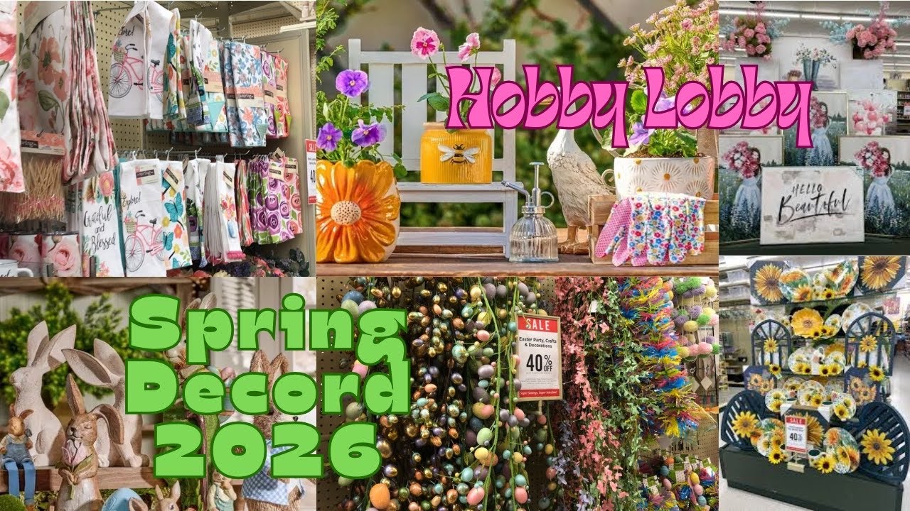 Hobby Lobby_ Decoración de Primavera 2026 ,que tienen de nuevo #hobbylobby #decoracion