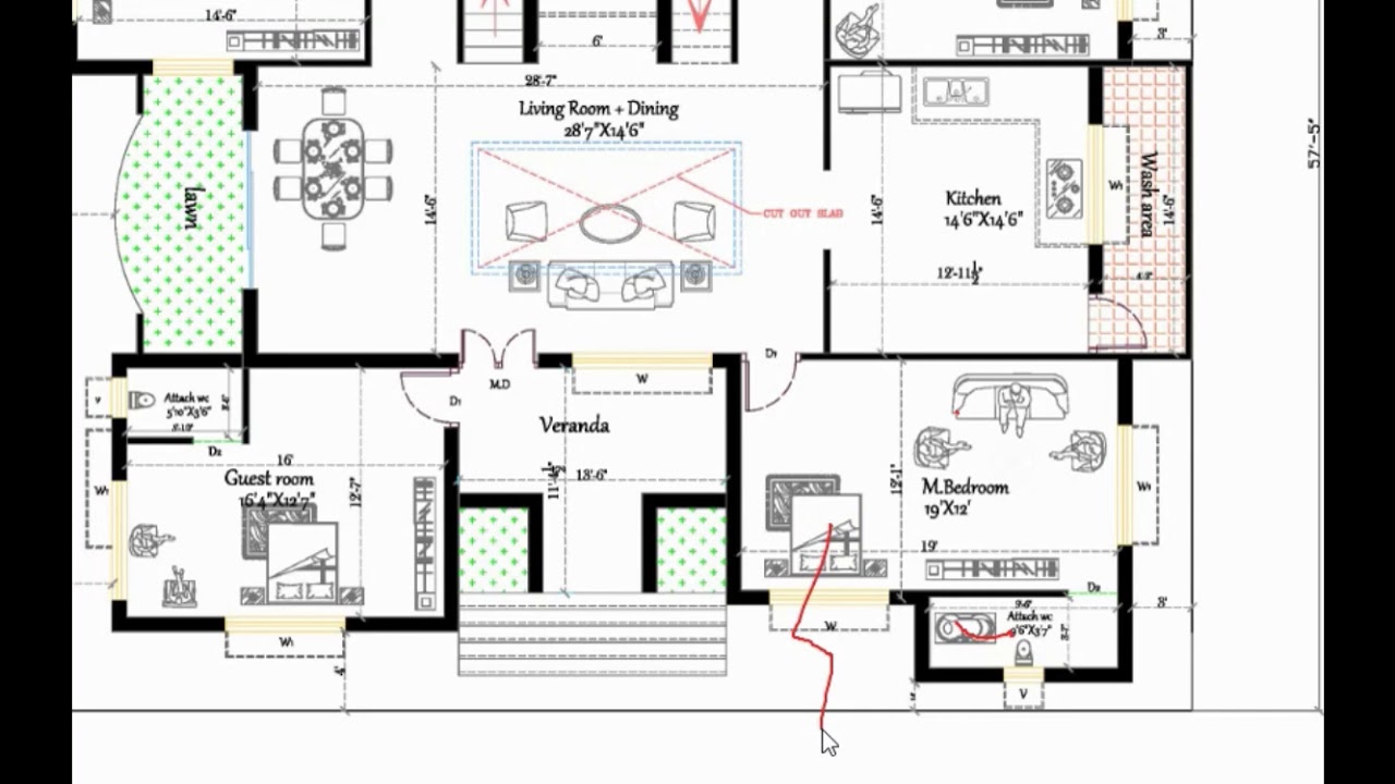 6 BHK BIG(attatched) FAMILY HOUSE PLAN