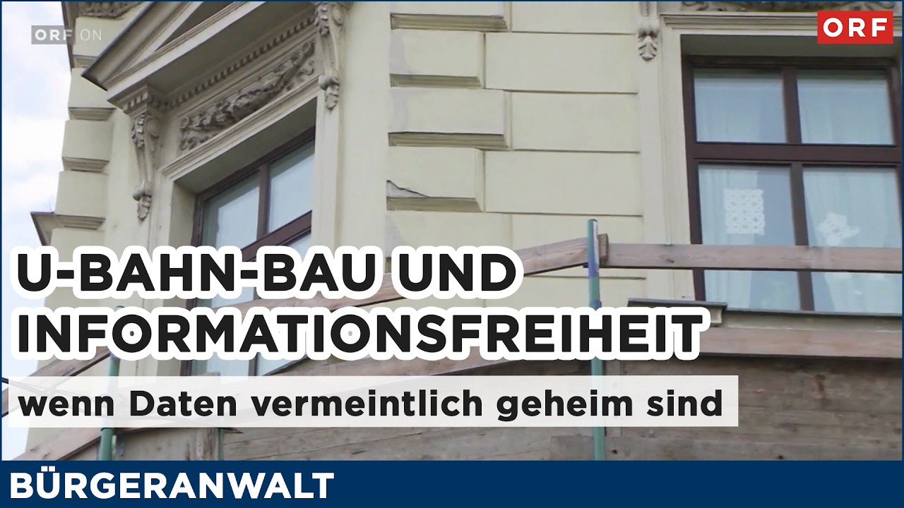 U-Bahn-Bau und Informationsfreiheit - wenn Daten vermeintlich geheim sind | Bürgeranwalt 21.02.2026