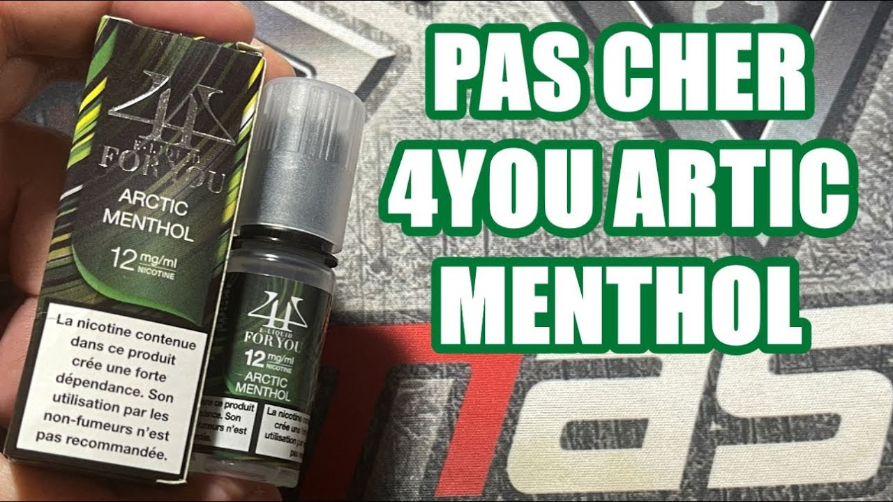 E-LIQUIDE PAS CHER : TEST ELIQUIDE 4YOU ARTIC MENTHOL