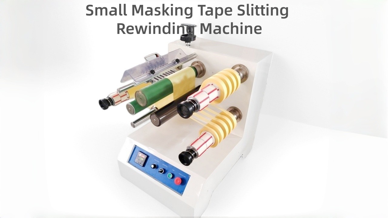 Small Masking Tape Slitting Rewinding Machine / 200A compact Masking Tape BOPP Tape Cutting machine