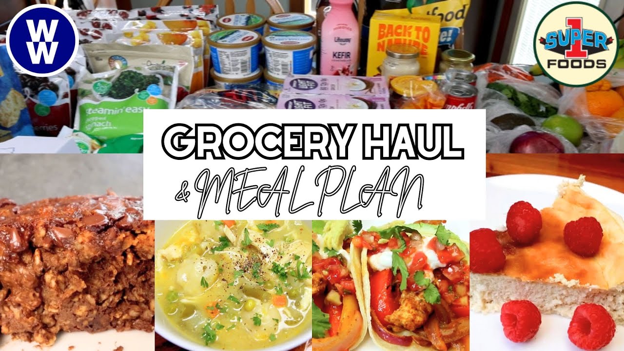 Healthy Grocery Haul for Weight Loss *NEW* ITEMS! ➕ HEALTHY MEAL PLAN!🧑‍🍳😋 🍽️Weight Watchers Points!
