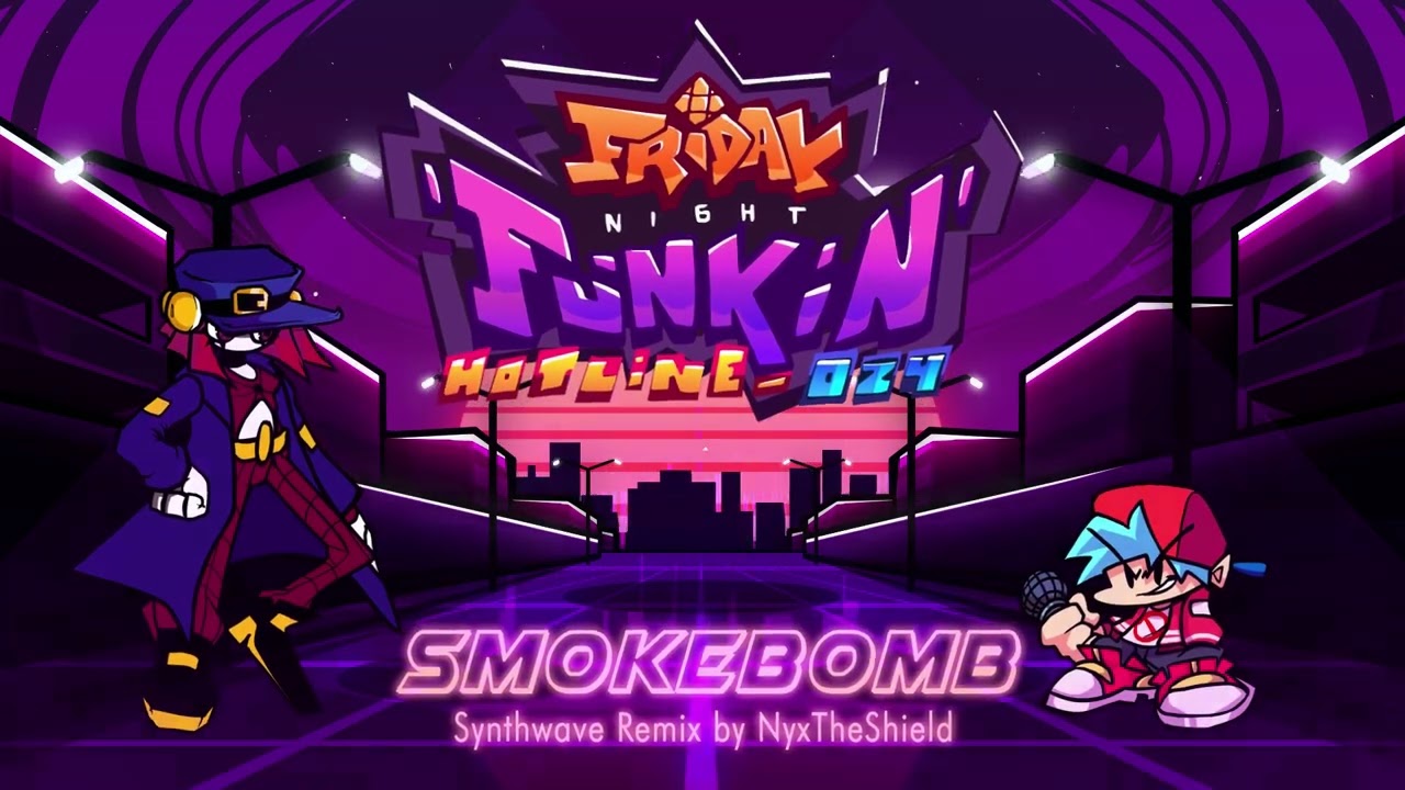 Friday Night Funkin Hotline 024 - Smokebomb [Synthwave Remix]