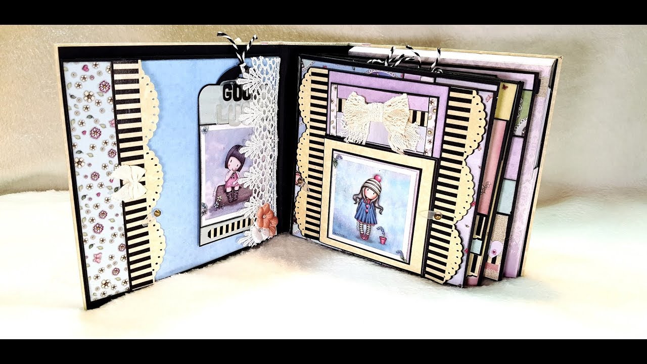 Tutorial 1/6 My Treasure Gorjuss Mini Album ( KIT sold )