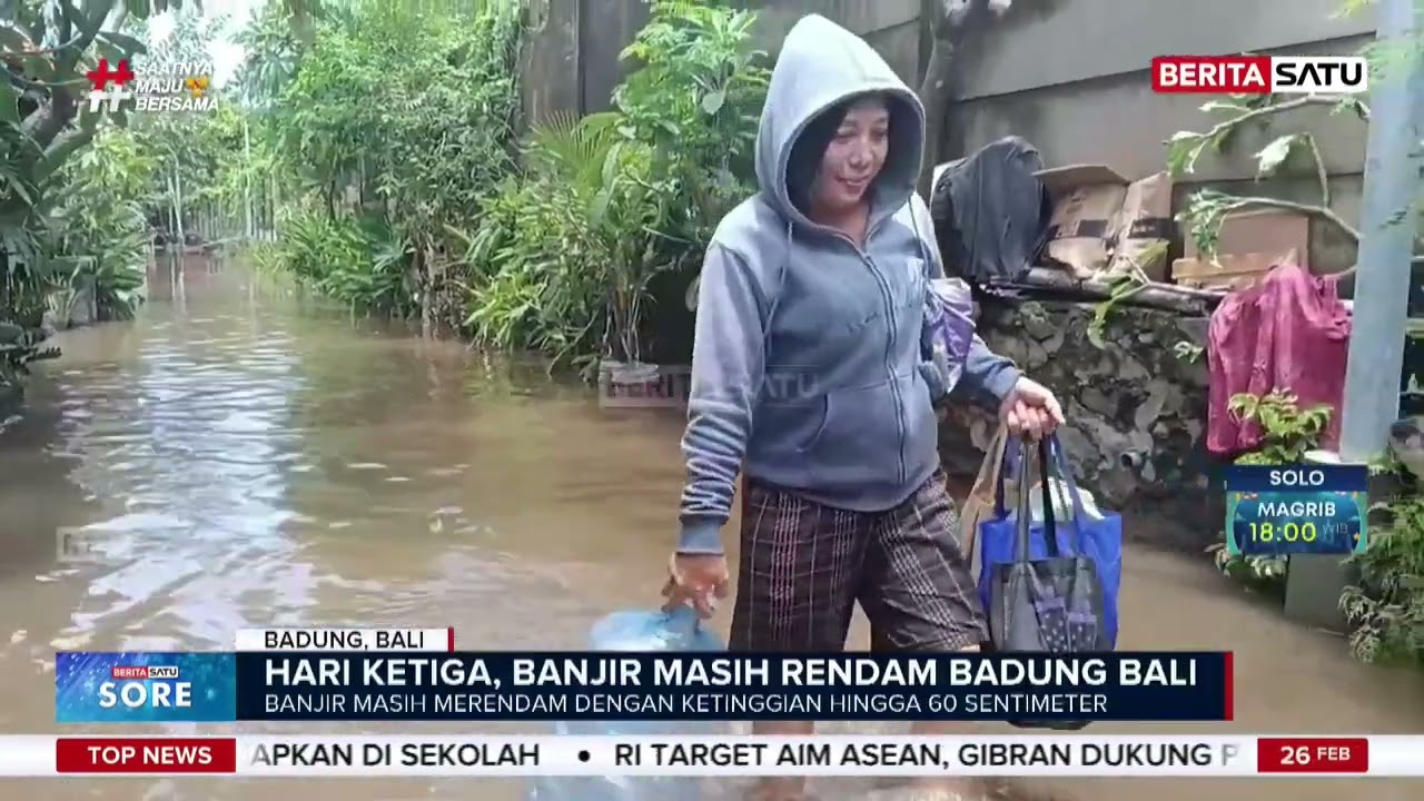 Sudah 2 Hari, Kawasan Badung Bali Masih Terendam Banjir #Beritasatu