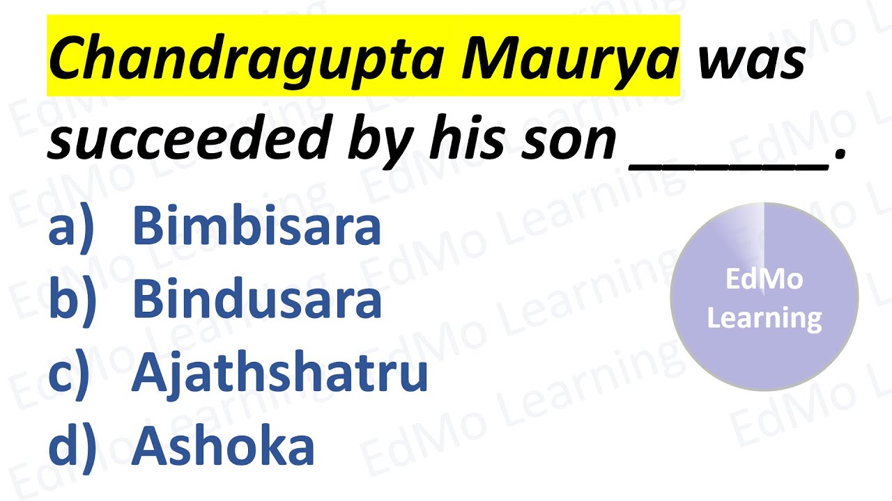 THE MAURYAN EMPIRE. HISTORY MCQ. GK TRIVIA QUIZ. HISTORY QUIZ