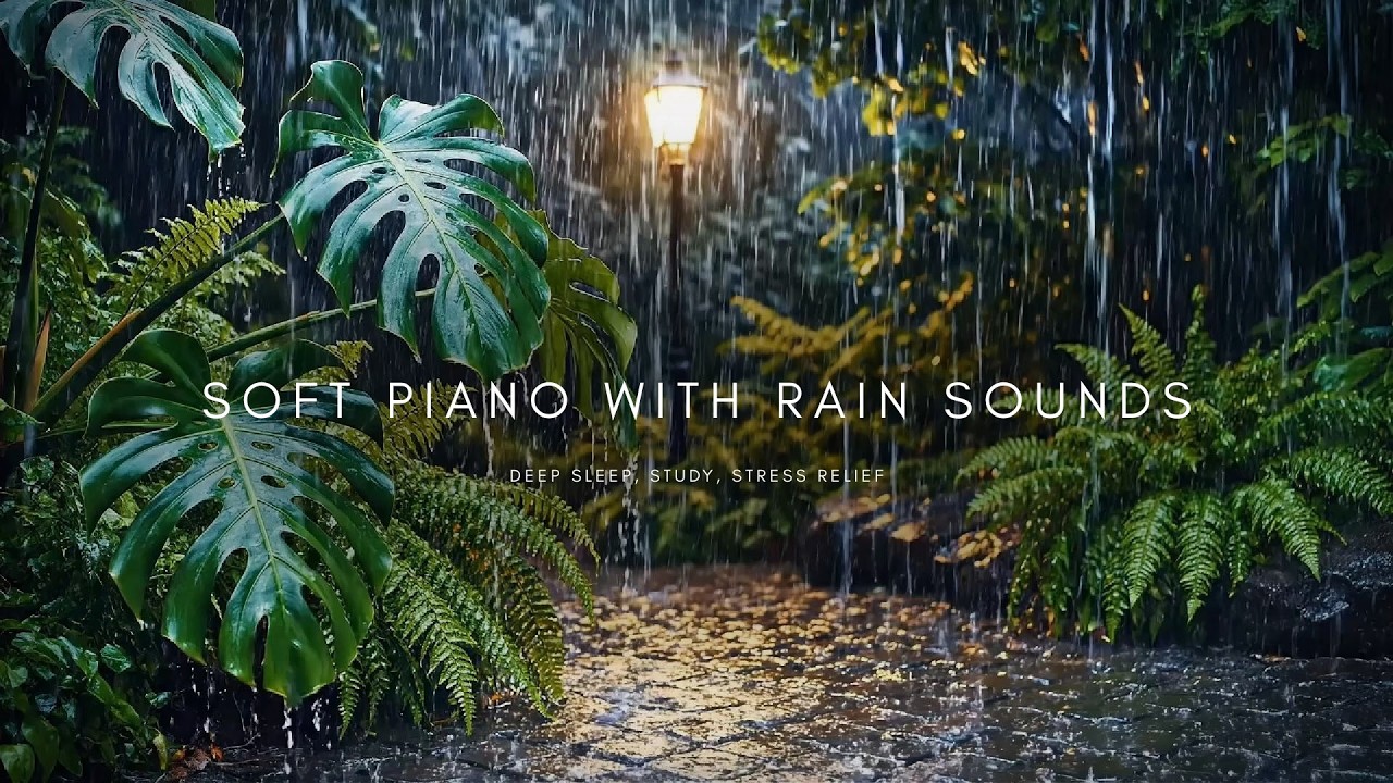 5 Hours | Relaxing Music with Rain Sounds | Deep Sleep, Study, Stress Relief | Relaxing Music