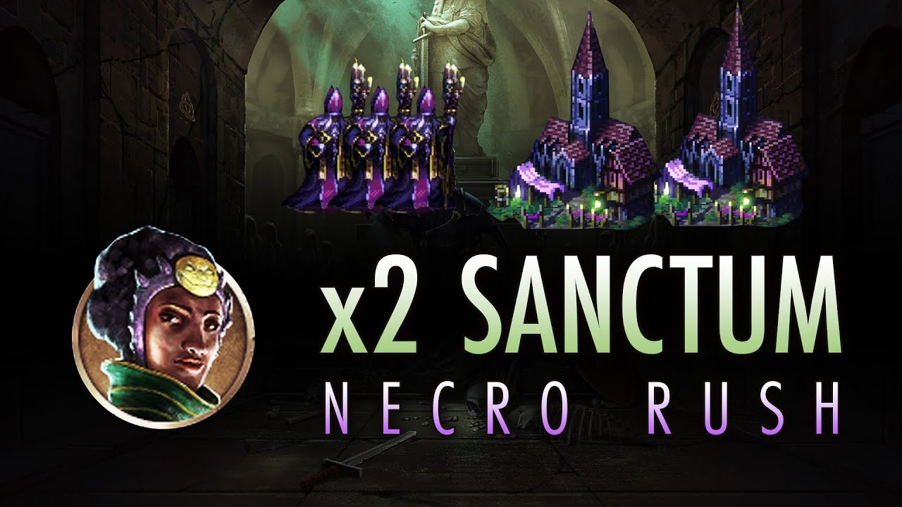 Songs of Conquest - Loth VS Deadly AI - Double Necro Rush is Amazing!!