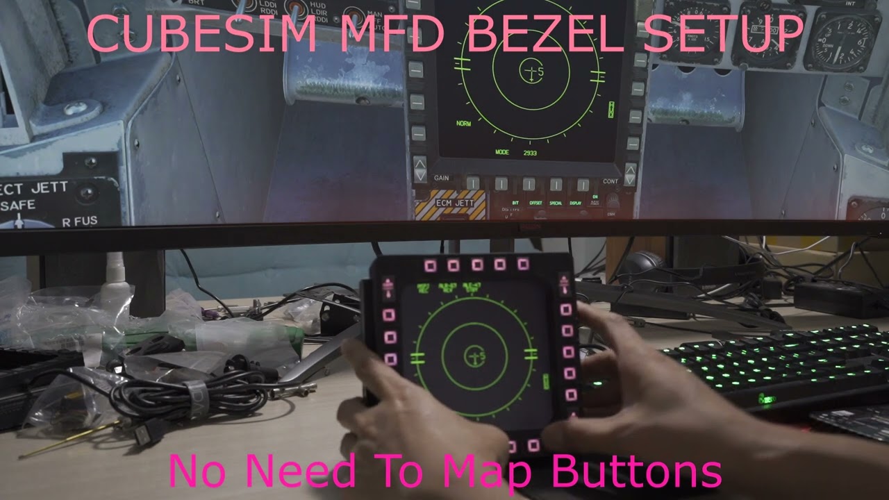 CUBESIM MFD BEZEL SETUP